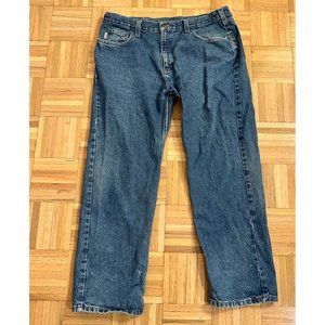 Carhartt B460 DVB Relaxed Fit Denim Blue Jeans Mens 40x30 Straight Cotton Work